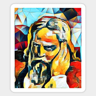 Snorri Sturluson Abstract Portrait | Snorri Sturluson Artwork 2 Magnet